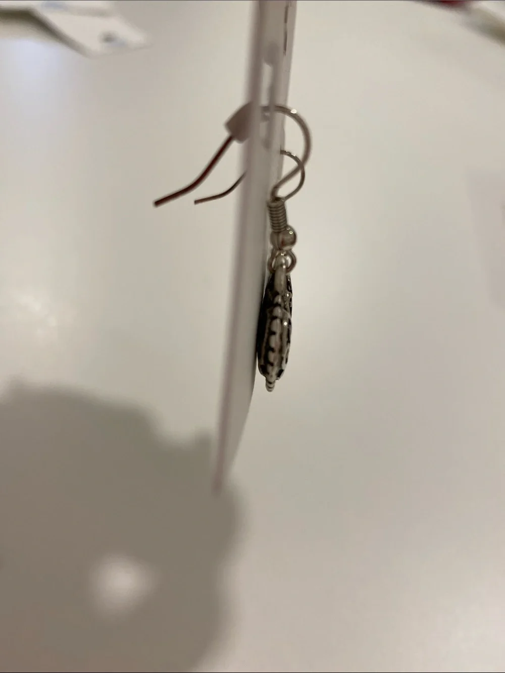 NEW Rebecca Malone Silver-Tone Filigree Heart Drop Earrings